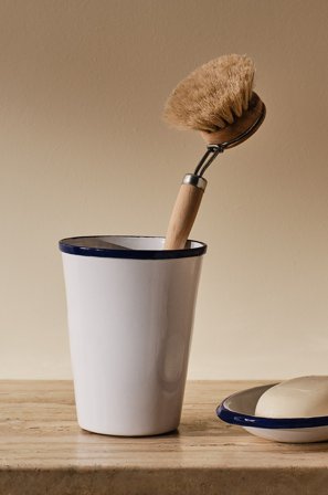 Jotex - Krus Hvit/blå - ANNIE - Kjøp Baderomstilbehør hos Jotex