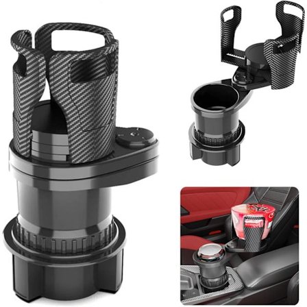 Kupinpidike Expander, 2 in 1 Laajennettava Kupinpidike Autoon, Parannettu Monitoiminen Kupinpidike Expander, Pulloille ja Kupille