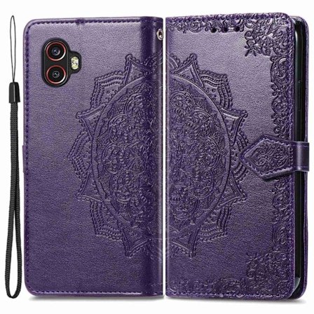 Mandala Samsung Galaxy Xcover 2 Pro / Xcover 6 Pro Läppäkotelo - Violetti