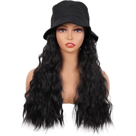 24"/60cm Hårparykk Kvinners Vakre Lange Bølgete Krøllete Syntetiske Dai