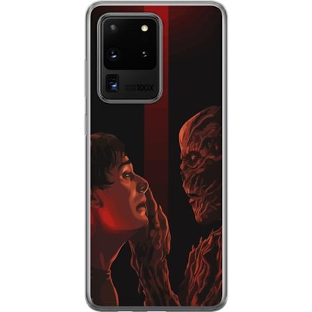 Kompatibelt Mobilskal till Samsung Samsung Galaxy S20 Ultra Mörk fantasyillustration som visar mötet mellan människa och monster med stark dramatik