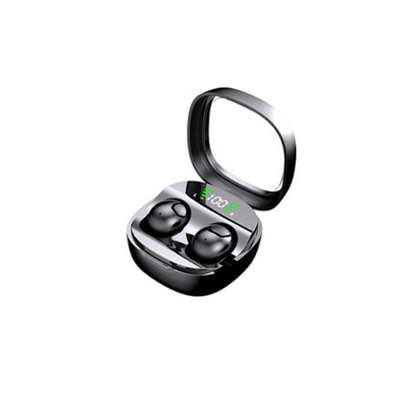 Nukkumiseen tarkoitetut nappikuulokkeet kyljellään nukkujille, pienet näkymättömät langattomat Bluetooth-nappikuulokkeet, piilotetut nappikuulokkeet 