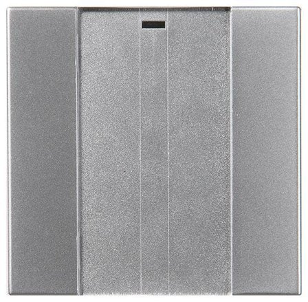 ABB Impressivo 6731-83-500 Tryckknapp 1-polig, trådlös Aluminium, Strömbrytare & vägguttag