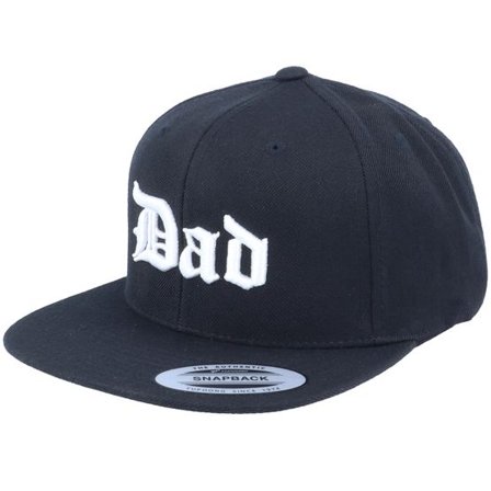 Blackletter - Svart snapback Keps - 3D Dad Black Snapback @ Hatstore