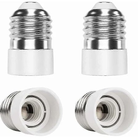 [CA] Tilpass lampene dine enkelt: Premium E27 til E14 lyspæresokkeladapter, flammehemmende PBT-materiale gir uovertruffen sikkerhet, kompakt