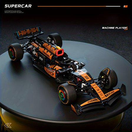 1:8 Skala Gul Kul Sportsbil, Stilig Og Utsøkt Skrivebords Samleobjekt