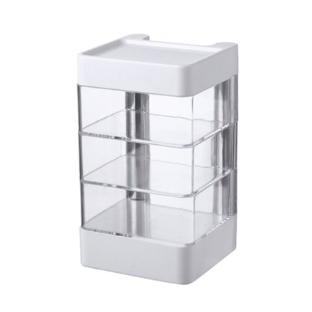 Roterende smykkeopbevaringsboks øreringe halskæde hårnål hårnål smykker pandebånd elastik multi-lags opbevaring og organiserings smykkeskrin