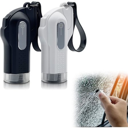 Nødhammer til bil, bus, rude knuser, redningsværktøj, sikkerhedssele skærer, nødhammer med 2 i 1 sikkerhedssele skærer, sikkerhedshammer med