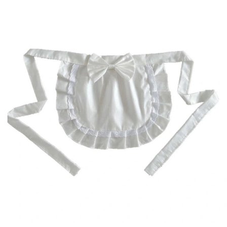 Retro Forklær Midjeforkle, midjeforkle for jenter, tettsittende kostyme, forkle, for [] Beige-Hvit Free