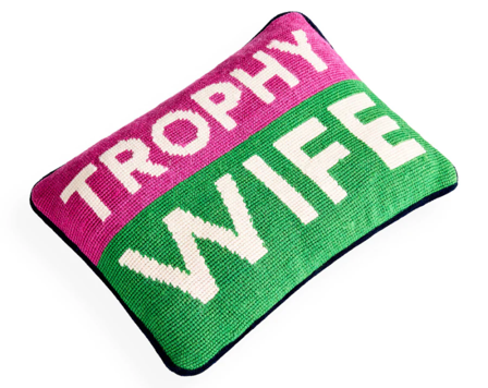Jonathan Adler Trophy Wife Pute 30x22