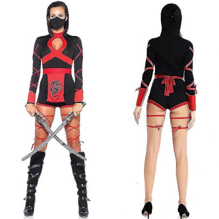 Naruto Ninja Kvinnor Kostym Jumpsuit Halloween Party Fancy Dress Outfits Presenter Y