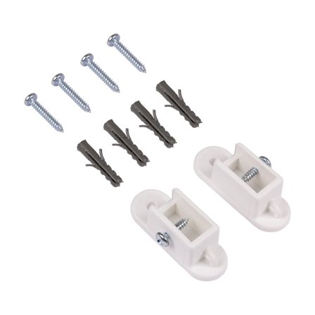 WatWin Robust Vægmonteringssæt til draperiskinne Hvid, Badeværelse