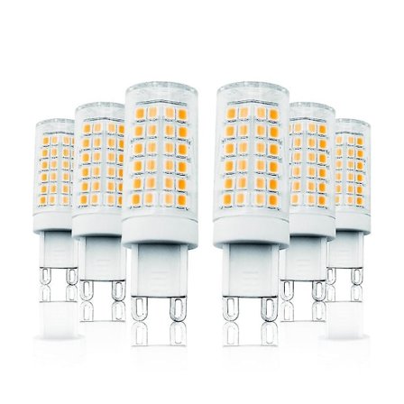 6 stk. 7W LED Majslys G9 T 78 SMD 2835 Varmt Hvidt 110-13