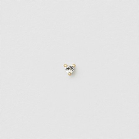 Bling Heart Piercing - 18K GULDPLÄTERAT STERLING SILVER - Safira
