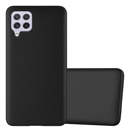 Fodral till Samsung Galaxy A22 4G / M22 / M32 4G Fodral i METALLIC BLACK Fodral Skydd Silikon TPU Fodral matt