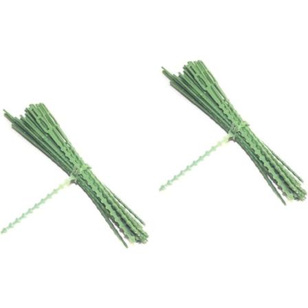 60 st Grön slips Gröna växter Tomatplanta Trädgårdsarbete Slips Grönska Grenar Tråd buntband Självlåsande buntband Nylon buntband Trådband
