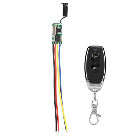 Bred spænding 3,7‐12V Micro Trådløs Fjernbetjening Switch Modul LED Lys Modificeret Panel