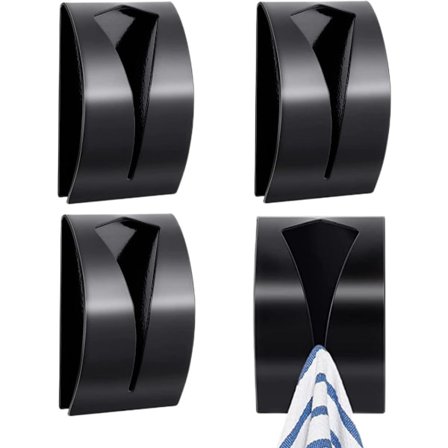 4 stk. - selvklebende håndkleklemme - 5*2,3*7,8 cm - kjøkkenveggkroker i rustfritt stål