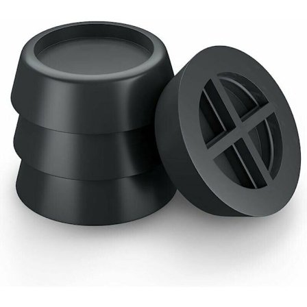 Vaskemaskinføtter Anti-vibrasjonsputer Støydempende Anti-vibrasjonsføtter for vaskemaskiner og tørketromler Gummibaserte Anti-vibrasjonsputer