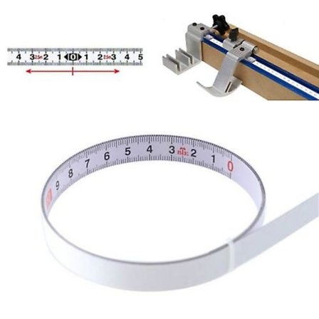 Mordely 2 Meters Sticky Scale Steel Ruler With Glue Scale Tape Measure Self-adhesive Ruler-middle Division