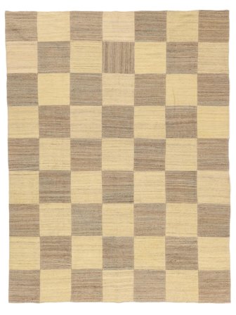 Kilim Patchwork Rug 215X280 Orange/Brown Wool, Persia