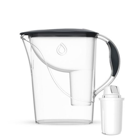 Dafi Atri filterkanne 2,4 liter med 1,2 liter filtreringsvolum - Grå