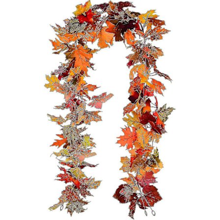 Efterårsguirlande Ahornblad Hængende Vingguirlande Kunstig Efterårsløv
