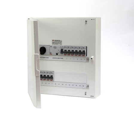 Garo NUML 28-2 Sentralapparat utenpåliggende, IP30 2 x 14 moduler, Elfordeling & strømforsyning