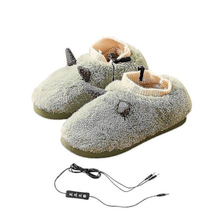 USB Elektriske Opvarmede Hjemmesko Justerbar Temperatur Fodvarmere Vintervarme