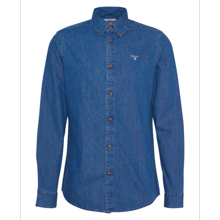 Barbour Crest Heavy Denim Shirt Chambray
