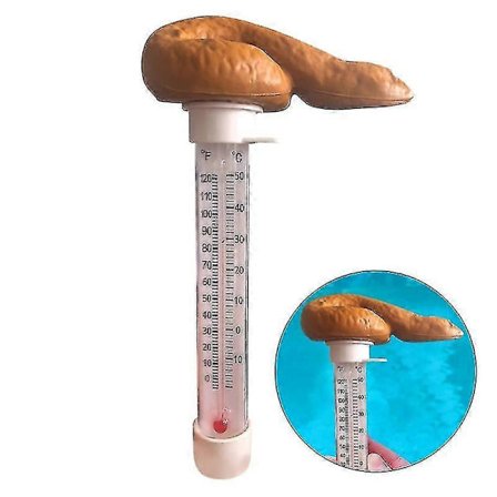 Interaktiv temperaturtester til udendørs brug Sjovt termometer Flydende afføringsvittighed_Specielle gaver