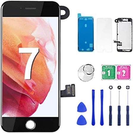 Yhteensopiva IPhone 7 8 Plus Täysi Näyttösetti yhteensopiva Iphone 6s 6plus 6splus Näyttö LCD etukameralla+Puhelinvastaanotin