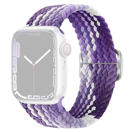 Apple Watch Series 8 (45mm) / Watch Ultra joustava, kudottu kellohihna - Violetti