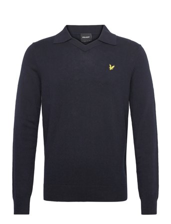 Lyle & Scott | Cotton Merino Football Collar Jumper | S