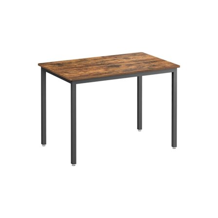 Rootz Spisebord til 4 - Vintage Brun-Sort - Spånpladebord - Stålben - 70 cm x 110 cm x 77 cm - 13,6 kg - 120 kg Kapacitet