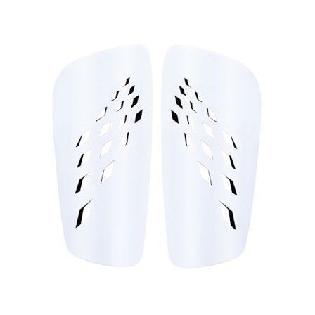 Skinnebensbeskyttere til fodbold - Voksen Diamond Pattern Insert White