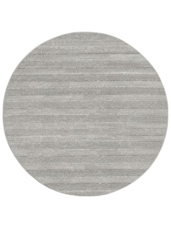 Boulevard Ø 150 Petit Gris Argenté Rond Tapis