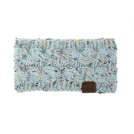 Vinterhårbøyle i ull for kvinner, varme ørevarmere for kvinner, strikket tykkere ullforet hårbøyle, varme ørevarmere for vinteren H