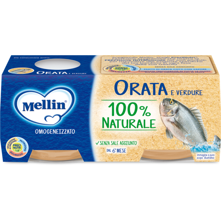 Mellin Omogeneizzato Orata 2X80g