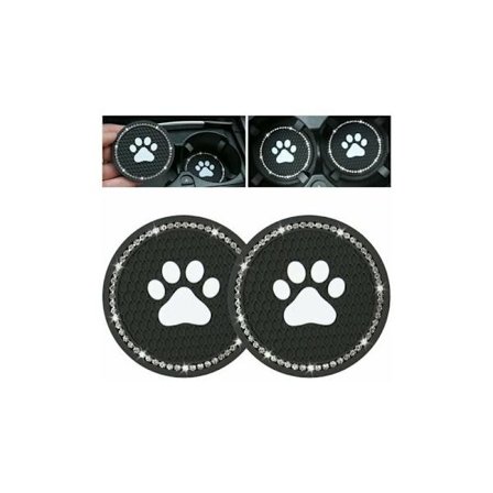 MGJICS halkfria bilkoppshållare (svart, vit diamant) CRUEL