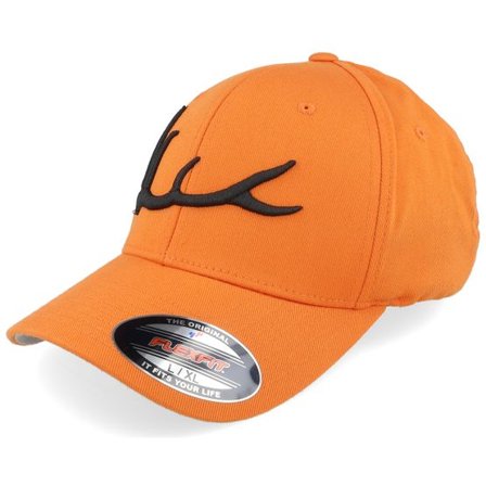 Hunter - Orange flexfit Keps - Elk Antler 3D Orange Flexfit @ Hatstore