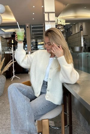 Ida Cardigan White M/L