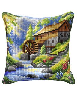 Broderikit Kudde Vattenkvarn