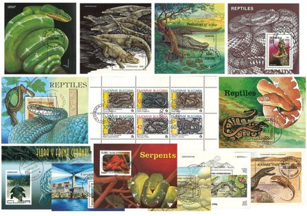 Reptiler - 13 miniark - Stemplet