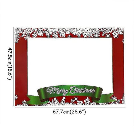 Yy Familj Jul Foto Ram Rekvisita God Jul Selfie Fotobås Foto Rekvisita-3