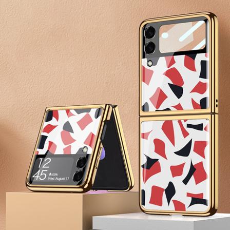 Gkk Floral Plating Case För Samsung Galaxy Z Flip3 5g