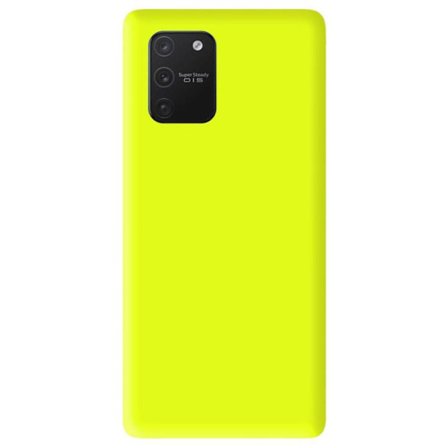 Gul neon silikonfodral - Kompatibel med Samsung Galaxy S10 Lite