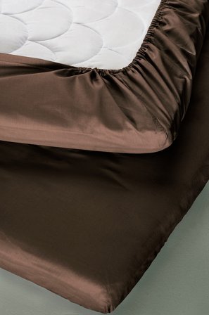 Jotex - Mini Stretchlaken 70x160 Cm Økologisk Kaffe - ZACK - Kjøp Laken hos Jotex