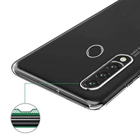 Huawei P30 Lite - Skyddande Silikonskal (FLOVEME) Transparent/Genomskinlig