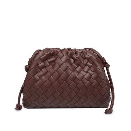 Cloud Ryggsekk 2024 Ny Stil Veske Dame Kuskinn Krøllete Dumpling Veske Dame Håndveske Skulderveske MJ51 Ebony